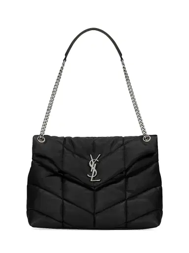 Saint Laurent Women's Puffer in Nappa Leather - Nero | Thumbnail 1 Saint Laurent Women's Puffer in Nappa Leather - Nero | Thumbnail 1