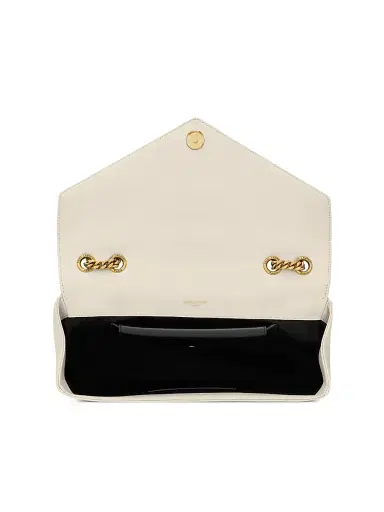 Saint Laurent Women's Loulou Shoulder Bag in Lambskin Leather - Blanc Vintage | Thumbnail 5 Saint Laurent Women's Loulou Shoulder Bag in Lambskin Leather - Blanc Vintage | Thumbnail 5