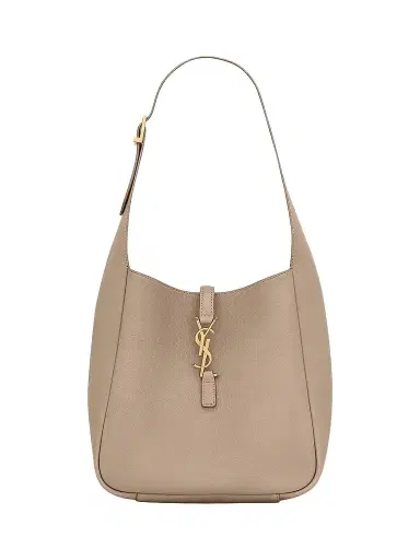 Saint Laurent Women's Le 5 à 7 Supple Shoulder Bag in Grained Leather - Dusty Grey | Thumbnail 1 Saint Laurent Women's Le 5 à 7 Supple Shoulder Bag in Grained Leather - Dusty Grey | Thumbnail 1
