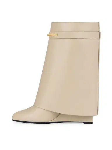 Givenchy Women's Shark Ankle Boots in Leather - Beige | Thumbnail 3 Givenchy Women's Shark Ankle Boots in Leather - Beige | Thumbnail 3