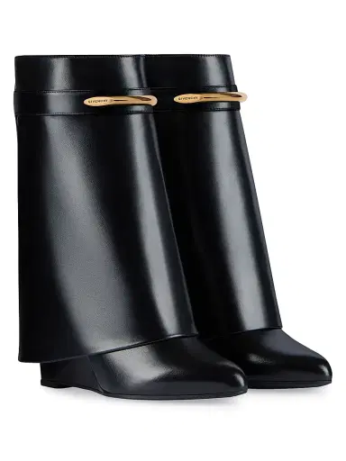 Givenchy Women's Shark Ankle Boots in Leather - Black | Thumbnail 2 Givenchy Women's Shark Ankle Boots in Leather - Black | Thumbnail 2