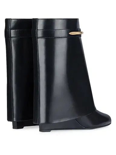 Givenchy Women's Shark Ankle Boots in Leather - Black | Thumbnail 4 Givenchy Women's Shark Ankle Boots in Leather - Black | Thumbnail 4