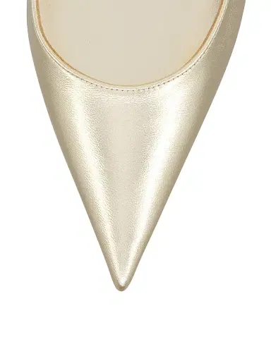 Christian Louboutin Women's Miss Z 0MM Leather Pumps - Gold | Thumbnail 4 Christian Louboutin Women's Miss Z 0MM Leather Pumps - Gold | Thumbnail 4