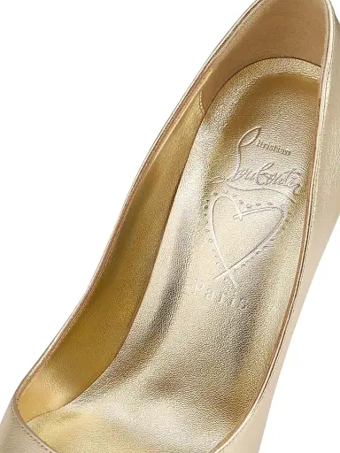 Christian Louboutin Women's Miss Z 0MM Leather Pumps - Gold | Thumbnail 5 Christian Louboutin Women's Miss Z 0MM Leather Pumps - Gold | Thumbnail 5