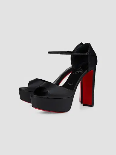 Christian Louboutin Women's Sandaloo 130MM Heels - Black | Thumbnail 2 Christian Louboutin Women's Sandaloo 130MM Heels - Black | Thumbnail 2
