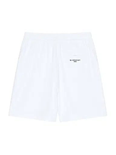 Givenchy Men's Couture Seam Bermuda Shorts in Fleece - White | Thumbnail 2 Givenchy Men's Couture Seam Bermuda Shorts in Fleece - White | Thumbnail 2