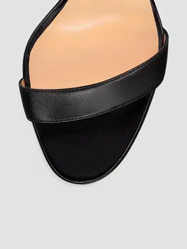 Christian Louboutin Women's Loubi Queen Alta 150MM Leather Platform Sandals - Black | Thumbnail 4 Christian Louboutin Women's Loubi Queen Alta 150MM Leather Platform Sandals - Black | Thumbnail 4