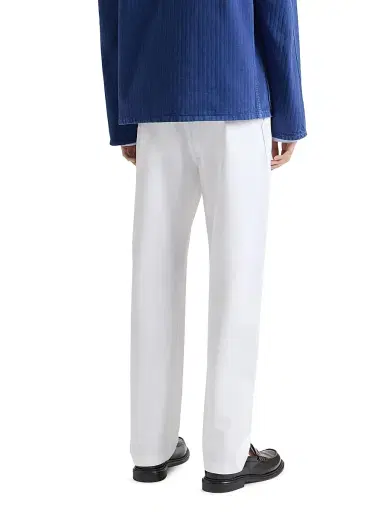 Givenchy Men's Fitted Chino Trousers in Cotton - White - Size 40 | Thumbnail 4 Givenchy Men's Fitted Chino Trousers in Cotton - White - Size 40 | Thumbnail 4