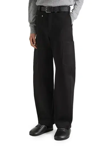 Givenchy Men's Couture Seam Trousers in Cotton - Black | Thumbnail 3 Givenchy Men's Couture Seam Trousers in Cotton - Black | Thumbnail 3