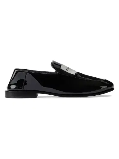 Givenchy Women's Label Loafers in Patent Leather - Black | Thumbnail 1 Givenchy Women's Label Loafers in Patent Leather - Black | Thumbnail 1