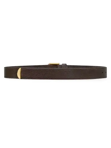 Givenchy Women's Voyou Long Belt in Shiny Leather - Chocolate | Thumbnail 3 Givenchy Women's Voyou Long Belt in Shiny Leather - Chocolate | Thumbnail 3