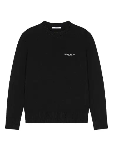 Givenchy Women's Sweater in Wool and Cashmere - Black | Thumbnail 1 Givenchy Women's Sweater in Wool and Cashmere - Black | Thumbnail 1