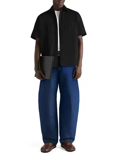 Givenchy Men's Couture Seam Shirt in Cotton with Patch | Thumbnail 4 Givenchy Men's Couture Seam Shirt in Cotton with Patch | Thumbnail 4