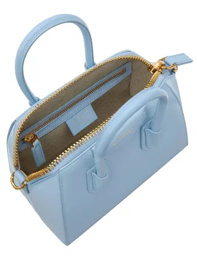Givenchy Women's Mini Antigona Top Handle Bag in Box Leather - Light Blue | Thumbnail 5 Givenchy Women's Mini Antigona Top Handle Bag in Box Leather - Light Blue | Thumbnail 5
