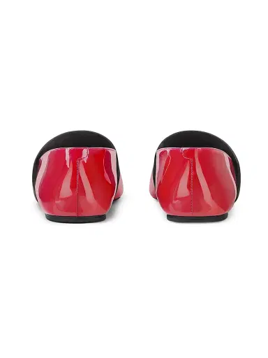 Givenchy Women's Sliced Square Ballerinas in Patent Leather - Deep Red | Thumbnail 4 Givenchy Women's Sliced Square Ballerinas in Patent Leather - Deep Red | Thumbnail 4