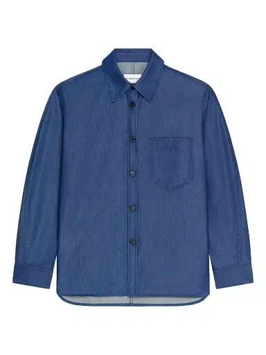 Givenchy Men's Couture Seam Overshirt Denim with Stamp - Indigo Blue - Size XXL | Thumbnail 1 Givenchy Men's Couture Seam Overshirt Denim with Stamp - Indigo Blue - Size XXL | Thumbnail 1