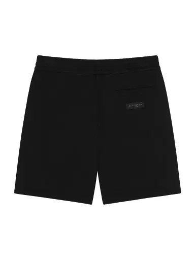 Givenchy Men's Bermuda Shorts in Fleece with Paris Gros Grain - Black | Thumbnail 2 Givenchy Men's Bermuda Shorts in Fleece with Paris Gros Grain - Black | Thumbnail 2