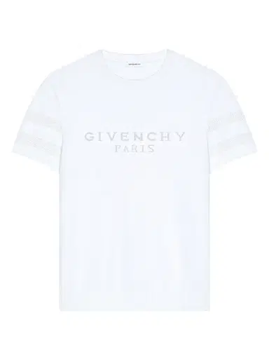 Givenchy Men's T-Shirt in Cotton Knit with Paris Jacquard | Thumbnail 1 Givenchy Men's T-Shirt in Cotton Knit with Paris Jacquard | Thumbnail 1