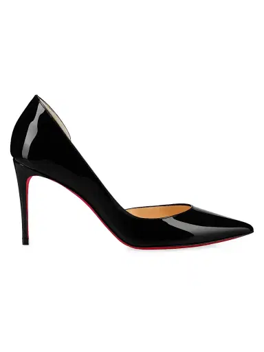 Christian Louboutin Women's Iriza 85MM Patent Leather Pumps - Black - Size 13 | Thumbnail 1 Christian Louboutin Women's Iriza 85MM Patent Leather Pumps - Black - Size 13 | Thumbnail 1