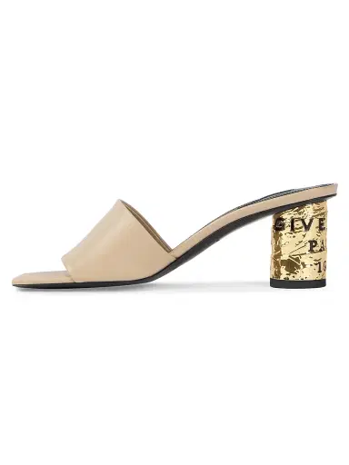Givenchy Women's Tape Heeled Mules in Leather - Beige - Size 11 | Thumbnail 3 Givenchy Women's Tape Heeled Mules in Leather - Beige - Size 11 | Thumbnail 3