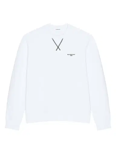 Givenchy Men's Couture Seam Sweatshirt in Fleece - White - Size XXL | Thumbnail 1 Givenchy Men's Couture Seam Sweatshirt in Fleece - White - Size XXL | Thumbnail 1