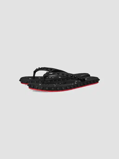 Christian Louboutin Women's Super Loubi Flip Flops - Black | Thumbnail 2 Christian Louboutin Women's Super Loubi Flip Flops - Black | Thumbnail 2