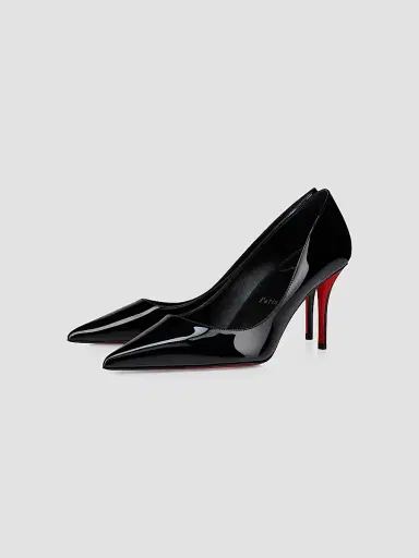 Christian Louboutin Women's Miss Z 80MM Patent Leather Pumps - Black | Thumbnail 2 Christian Louboutin Women's Miss Z 80MM Patent Leather Pumps - Black | Thumbnail 2