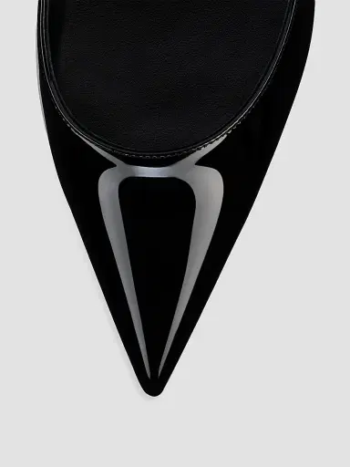 Christian Louboutin Women's Miss Z 80MM Patent Leather Pumps - Black | Thumbnail 4 Christian Louboutin Women's Miss Z 80MM Patent Leather Pumps - Black | Thumbnail 4