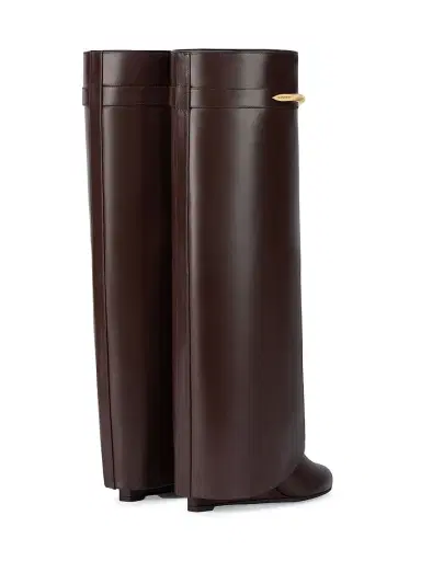 Givenchy Women's Shark Boots in Leather - Ebony Brown | Thumbnail 4 Givenchy Women's Shark Boots in Leather - Ebony Brown | Thumbnail 4