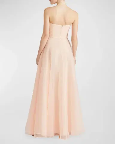 Theia Teresa Draped Strapless Gown | Thumbnail 3 Theia Teresa Draped Strapless Gown | Thumbnail 3