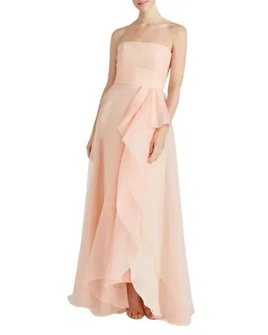 Theia Teresa Draped Strapless Gown | Thumbnail 1 Theia Teresa Draped Strapless Gown | Thumbnail 1