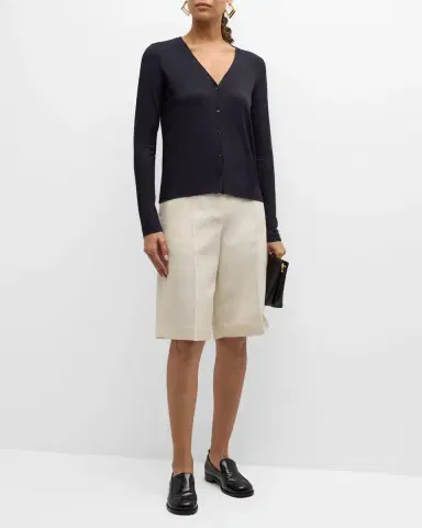 Majestic Filatures Soft Touch Button-Front Cardigan | Thumbnail 3 Majestic Filatures Soft Touch Button-Front Cardigan | Thumbnail 3