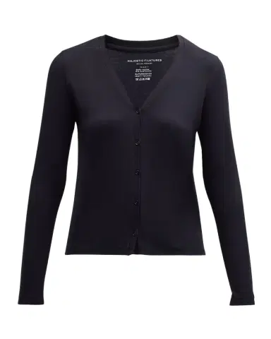 Majestic Filatures Soft Touch Button-Front Cardigan | Thumbnail 1 Majestic Filatures Soft Touch Button-Front Cardigan | Thumbnail 1