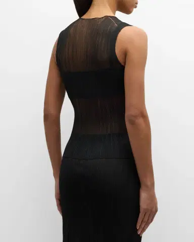 Simkhai Oakley Bralette Plise Knit Tank Top | Thumbnail 3 Simkhai Oakley Bralette Plise Knit Tank Top | Thumbnail 3