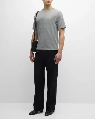 Saint Laurent Men's YSL Pique T-Shirt | Thumbnail 2 Saint Laurent Men's YSL Pique T-Shirt | Thumbnail 2