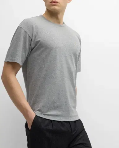 Saint Laurent Men's YSL Pique T-Shirt | Thumbnail 6 Saint Laurent Men's YSL Pique T-Shirt | Thumbnail 6