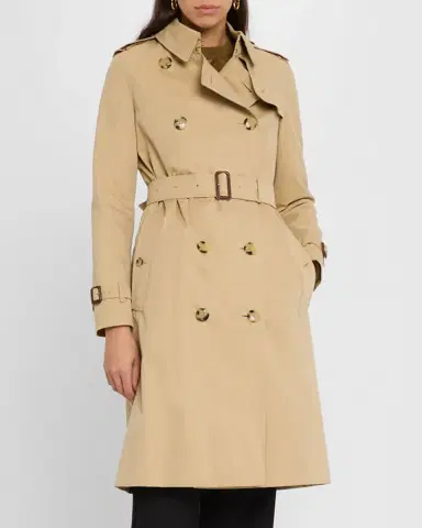 Burberry Kensington Organic Belted Double-Breasted Long Trench Coat | Thumbnail 3 Burberry Kensington Organic Belted Double-Breasted Long Trench Coat | Thumbnail 3