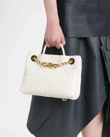 Bottega Veneta Small Andiamo Shoulder Bag with Chain Strap | Thumbnail 2 Bottega Veneta Small Andiamo Shoulder Bag with Chain Strap | Thumbnail 2