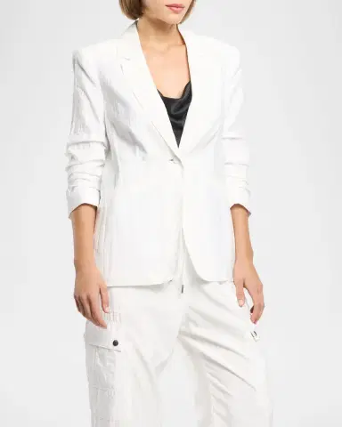 Cinq a Sept Tumbled Woven Khloe Blazer | Thumbnail 4 Cinq a Sept Tumbled Woven Khloe Blazer | Thumbnail 4