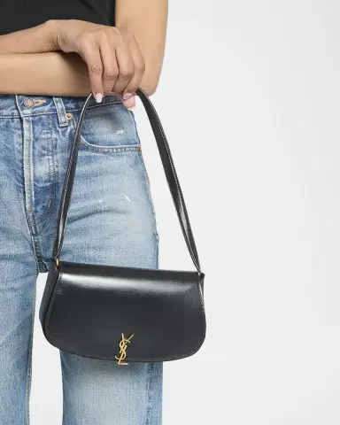 Saint Laurent Voltaire Mini YSL Flap Leather Shoulder Bag | Thumbnail 4 Saint Laurent Voltaire Mini YSL Flap Leather Shoulder Bag | Thumbnail 4