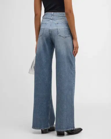 rag & bone rb Miramar Sofie Cotton-Terry Wide-Leg Jeans | Thumbnail 3 rag & bone rb Miramar Sofie Cotton-Terry Wide-Leg Jeans | Thumbnail 3