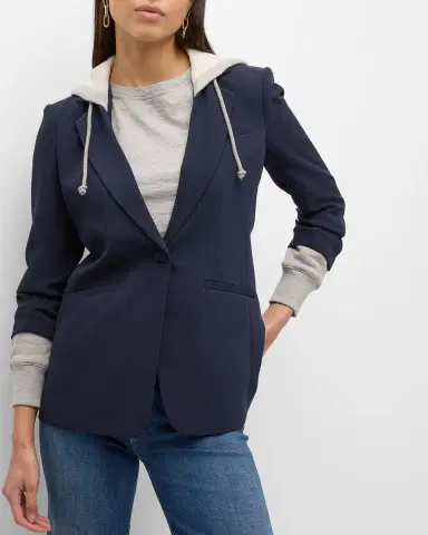 Cinq à Sept Hooded Khloe Jacket | Thumbnail 7 Cinq à Sept Hooded Khloe Jacket | Thumbnail 7
