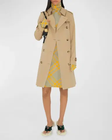 Burberry Kensington Organic Belted Double-Breasted Trench Coat | Thumbnail 2 Burberry Kensington Organic Belted Double-Breasted Trench Coat | Thumbnail 2