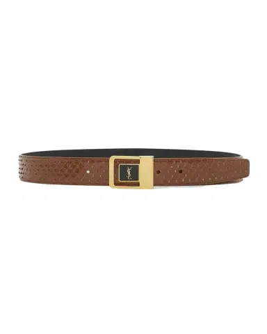 Saint Laurent YSL Python Leather Belt | Thumbnail 1 Saint Laurent YSL Python Leather Belt | Thumbnail 1