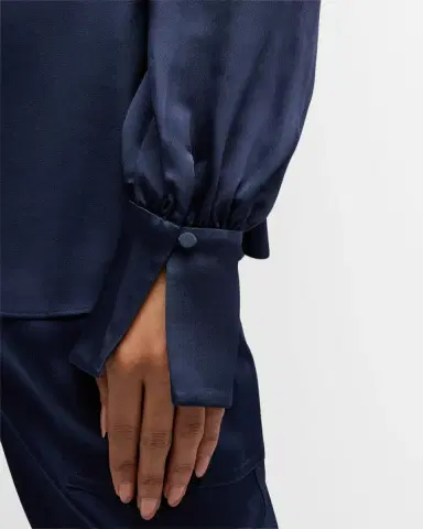 SIMKHAI Alice Draped Satin One-Shoulder Top | Thumbnail 5 SIMKHAI Alice Draped Satin One-Shoulder Top | Thumbnail 5