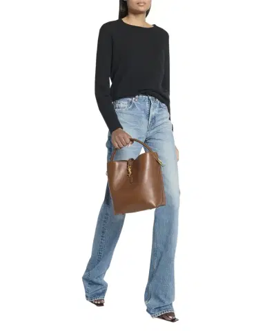 Saint Laurent Le 37 YSL Bucket Bag in Smooth Leather | Thumbnail 1 Saint Laurent Le 37 YSL Bucket Bag in Smooth Leather | Thumbnail 1