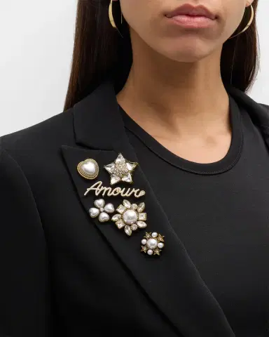 Cinq a Sept Le Petit Lace and Brooch Roxie Blazer | Thumbnail 5 Cinq a Sept Le Petit Lace and Brooch Roxie Blazer | Thumbnail 5