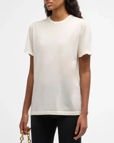 Co Cashmere Short-Sleeve T-Shirt | Thumbnail 4 Co Cashmere Short-Sleeve T-Shirt | Thumbnail 4