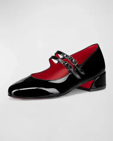 Christian Louboutin Girl's Jane Patent Leather Ballerina Shoes, Toddlers/Kids | Thumbnail 2 Christian Louboutin Girl's Jane Patent Leather Ballerina Shoes, Toddlers/Kids | Thumbnail 2