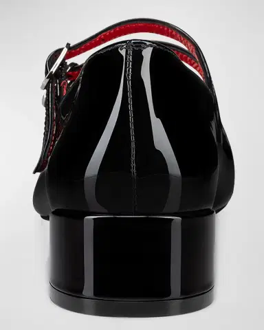 Christian Louboutin Girl's Jane Patent Leather Ballerina Shoes, Toddlers/Kids | Thumbnail 3 Christian Louboutin Girl's Jane Patent Leather Ballerina Shoes, Toddlers/Kids | Thumbnail 3
